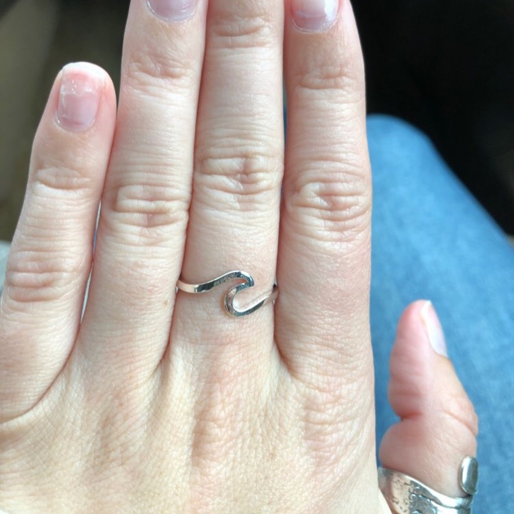Silver Wave Ring